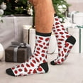 thumbnail image 7 of KLL Ladybug On Blue Stripes Print Cool Socks Men's Women's Crew Socks Funny Crazy Novelty Stockings, 7 of 7
