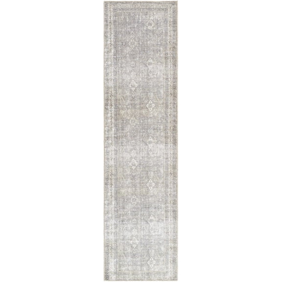 BoutiqueRugs Kelda Traditional Runner Rug - Sage, Beige, Aqua - 2'7" x 10' Runner
