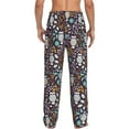thumbnail image 3 of Fotbe Forest Cute Owl Men's Pajama Pants,Sleepwear Pants,Pj Bottoms Drawstring And Pockets-Medium, 3 of 9