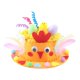 thumbnail image 3 of Juego de gorro de Pascua para niños, manualidades de tela hechas a mano, suministros para jardín de infantes Naranja, 3 of 9