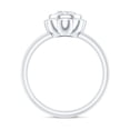 thumbnail image 2 of Rosec Jewels 1 Carat Lab Grown Diamond Flower Engagement Ring for Women - EF-VS Grade Certified - Gift for special occasions, 18K White Gold, US 8.50, 2 of 8