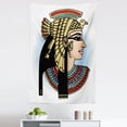 thumbnail image 1 of Egyptian Tapestry, Profile Portrait of Queen Cleopatra Cultures Civilization Antique Art, Fabric Wall Hanging Decor for Bedroom Living Room Dorm, 5 Sizes, Multicolor, by Ambesonne, 1 of 1