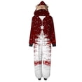 thumbnail image 3 of SwiftWear Christmas Pajamas for Family Matching Sets, Christmas Outfits Cute Xmas Tree Print Hooded Onesie Sleepwear, 3 of 7