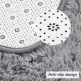 thumbnail image 4 of Arogan Fluffy Shaggy Rugs, 4x6 Feet Grey Plush Rugs for Girls Bedroom, Soft Kids Room Carpets, Bedside Rug, Upgrade Non-Slip Rugs for Children Nursery Dorm Home Decor, Grey, 4 of 6