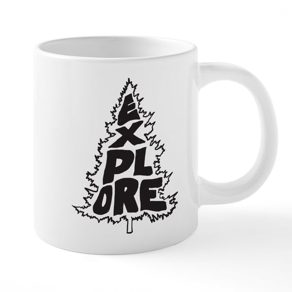 CafePress - Explore - 20 Oz White Ceramic Mega Mug