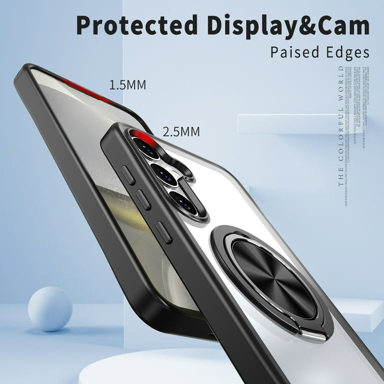for Samsung Galaxy S20 Plus Clear Case with Stand, Invisible Ring