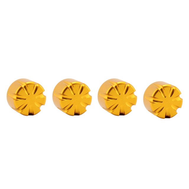 Speravity Tapa de perno de 4 piezas Cubierta de tornillo de motocicleta decorativa de color sólido antioxidante Accesorios para motos Dorado Speravity VI015173-01