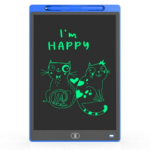 Tablero de Dibujo LCD de 12 Pulgadas Adecuado para Juguetes de Niños, Pintura, Tablero de Escritura Electrónico, Niños Pequeños (Monocromo) A
