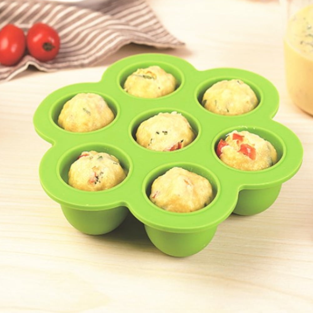 LHCER Silicone Egg Bites Mold Egg Bites 7 Hole Portable Silicone Egg Bites Mold for Instant Pot Reusable Pressure Molds Cooker Accessories Walmart