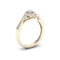 thumbnail image 2 of 1/3Ct TDW Diamond 10k Yellow Gold Halo Vintage Style Engagement Ring (I-J, I2), 2 of 4