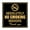 Black Gold, variant on Square Absolutely No Indoor Smoking Thank You Sign(Black / Silver) - Small