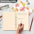 thumbnail image 4 of FORMRS 1-Subject Spiral Notebook 8" x 5" College Ruled 60 Refillable Sheet A5 Hard Cover, 2 Pack, Floral Orange, 4 of 7