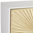 thumbnail image 3 of 55 Downing Street Starburst 32" Wide White and Gold 2-Door Cabinet, 3 of 9