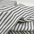 thumbnail image 5 of JCS Medium Weight Black White Ticking Stripe Homespun Cotton Fabric Sold by the Yard, 5 of 8