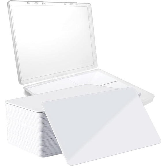 40 Pcs NFC Cards NFC Tags NFC 215 Card White Blank NFC Business Card Rewritable NFC Tags 504 Bytes Memory Compatible with Android and NFC Enabled Mobile Phones Devices