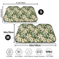 thumbnail image 3 of Picia Lilies Flowers Curved Windshield Sunshade Accordion Folding Style Auto Shade for Car Truck SUV Van Blocks UV Ray Sun Visor Protector -, 3 of 7