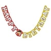 American Greetings Ryan Assorted Colors Text Birthday Party Banners, 0.47' x 7.59'