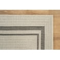 thumbnail image 6 of Beverly Rug Easy Jute Outdoor Indoor Non Shedding Easy-Cleaning Rug Bordered Off-White 2x7, 6 of 7