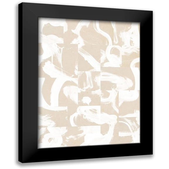 Urban Road 12x14 Black Modern Framed Museum Art Print Titled - Pompeii White