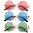 thumbnail image 1 of Gafas de sol KALIYADI redondas polarizadas retro de metal UV400 47 mm, 1 of 7