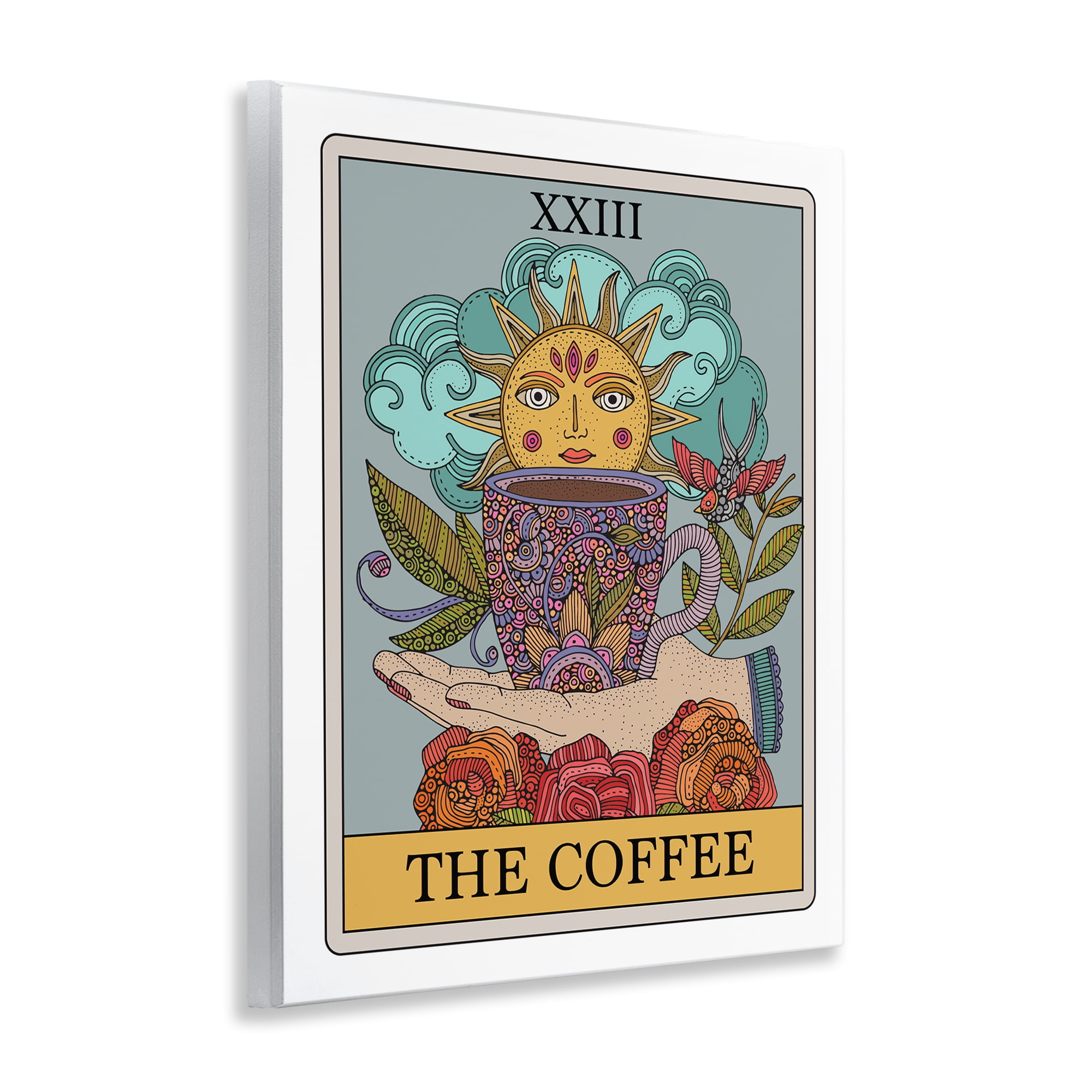 Stupell Industries The Coffee Tarot Food & Beverage Painting Unframed Art Print Wall Art, 11 x 14