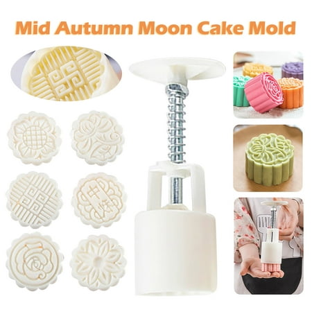 

Jomeoic Mooncake Moon Autumn MoldsMid Mooncake Festival Press 50g Cake Flower Set Cake Mould