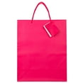 thumbnail image 3 of JAM Paper Gift Bags with Rope Handles, Large, 10 x 13 x 5, Hot Pink Matte, Sold Individually, 3 of 3
