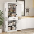 thumbnail image 3 of Kitchen Cabinet with 5-Tier Shelves | Hold Food and Kitchen Basics | Particle Board Construction | Adjustable Shelves to Meet Storage Needs, 3 of 6