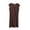 Brown, variant on Ohufall Comfy Sleepshirts for Women Sleeveless Round Neck Loose Nightgown Solid Color Fashion Homewear Sleep Dress