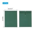 thumbnail image 2 of REGALWOVEN Kraft Paper Envelope with String Tie Closure Green 11.7x8.3 Inch, 2 of 8