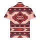 thumbnail image 4 of Camisas de Manga Larga para Hombres Impresos Girar Hacia Abajo Botones de Cuello Lateral Dividido, Casual Blusa de Manga Corta, 4 of 5