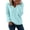 Blue, variant on Women's Fuzzy Mohair Style V-Neck Sweater Soft Acrylic Knit Relaxed Fit for Fall Winter