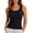 *Black, variant on Women's Scoop Neck Ribbed Sleeveless Tank Top, Slim Fitted Basic Layering Camisole Black,Women's Plus XXL
