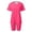 Hot Pink, variant on Women Short Set 2 Piece Set T Shirt and Shorts Summer Clothes Biker Short Set
