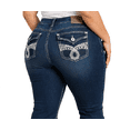 thumbnail image 2 of jack david womens plus size jeans stretchy blue denim jean pants, 2 of 9