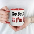 thumbnail image 5 of CafePress - You Bet Your Pierogi Im Polish Mug - 11 oz Ceramic Mug - Novelty Coffee Tea Cup, 5 of 6