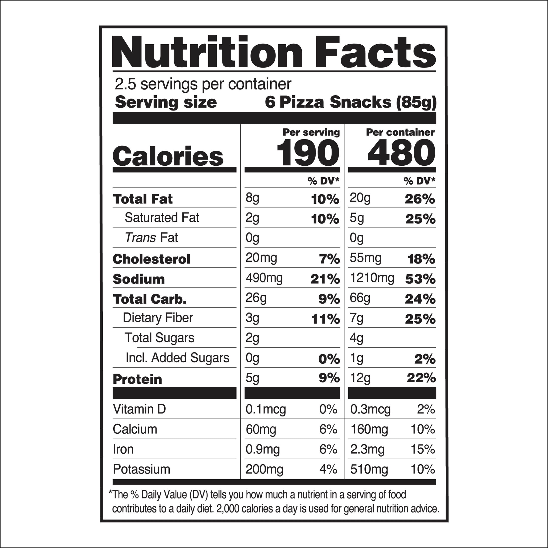 CAULIPOWER Sausage & Uncured Pepperoni Pizza Snacks, Frozen, Gluten Free, 7.5 oz