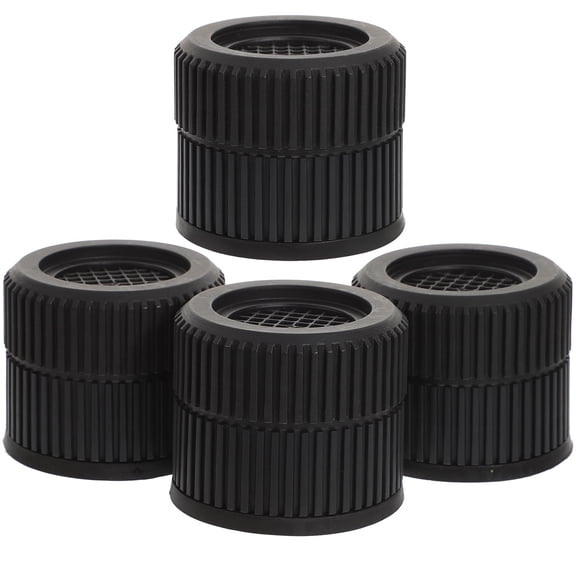 Toyandona 4-Pack Black Plastic Anti- Washer Pads Cushion for Home Use Preventing Movement