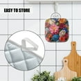 thumbnail image 4 of 4 Pack Pot Holders,Kitchen Essential, Potholder Set,Colorful Medley Of Popular And Rare Flowers, 4 of 6