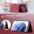 thumbnail image 5 of for Galaxy S23 5G Case PU Leather Wallet Case Detachable Magnetic Back Card Pockets Shockproof Protective Cover for Samsung Galaxy S23 5G 2023 (Red), 5 of 12