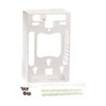 thumbnail image 2 of ICC IC107MRSWH 1 Gang Faceplate Mounting Box - White, 2 of 3