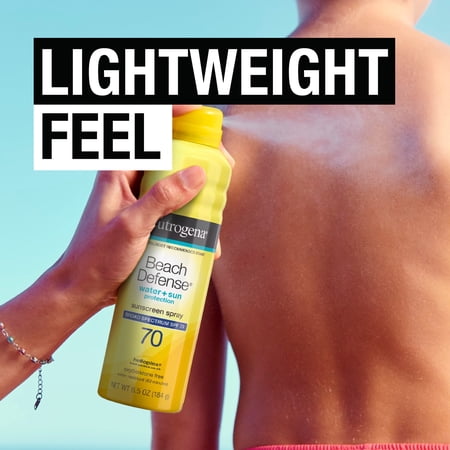 Neutrogena Beach Defense Body Sunscreen Spray, SPF 70, 6.5 oz - Image 3