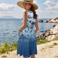 thumbnail image 3 of KUIFORTI Matching Hawaiian Outfits for Couples Couple Matching Outfits for Beach Seaside Hawaiian Palm Tree Breathable Womens Summer Dresses Soft and Comfortable, 3 of 7