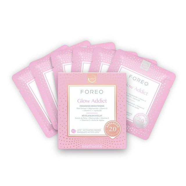Mascarilla facial FOREO Glow Addict Advanced Collection 2.0 6 piezas