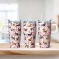 thumbnail image 2 of 20OZ Dog Print Gift Tumbler with Handle Double Wall Vacuum Cup Ideal Dog Lover Gifts Unique Birthday Christmas Presents for Women Men Durable and Suitable for Daily Use, 2 of 6