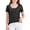 1-Black379, variant on WOYY Little Girls Glitter Sequin Party T-Shirt Short Sleeve Round Neck Blouse, Sizes 6-7