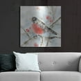 thumbnail image 6 of Luxe Metal Art 'Winter Robin' by Katrina Pete, Metal Wall Art, 36"x36", 6 of 9