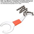 thumbnail image 3 of Bicycle Chain Whip Tool Set, Bike Cassette Removal Tool with Chain Whip + Auxiliary Wrench + Bicycle Rotor Lockring Removal + Bike Sprocket Remover| Bicycle Repair Kit, 3 of 7