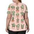 thumbnail image 4 of LHVUOA Womens Scrub Tops Short Sleeve Funny Graphic Printed Workwear Plus Size Scrubs for Women Stretch, 4 of 5