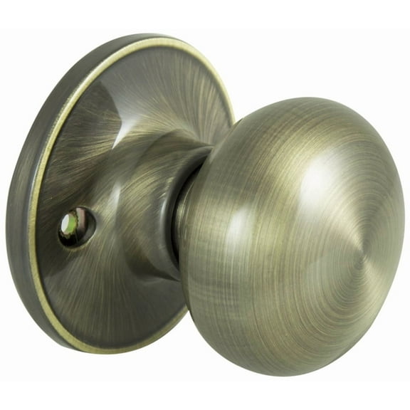 ProSource 5757885 Dummy Door Knob, Antiqued Brass, 3 Grade